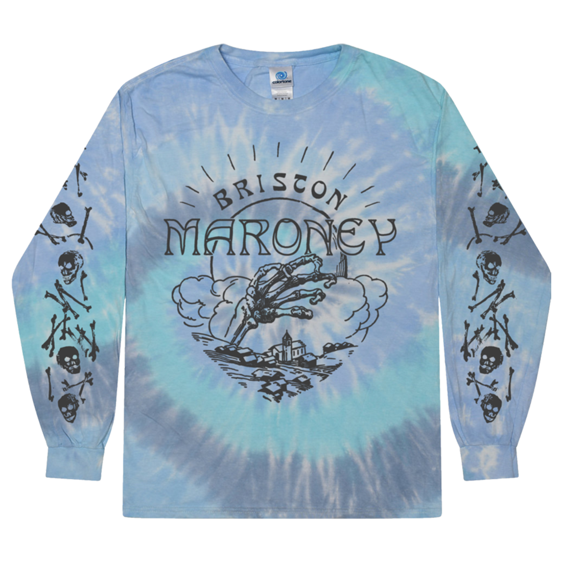 Skull Town Lagoon Tie Dye Long Sleeve